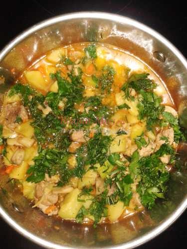 рецепт приготовления тушеного мяса с овощами