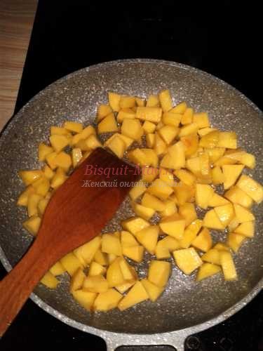 картошка кубиками