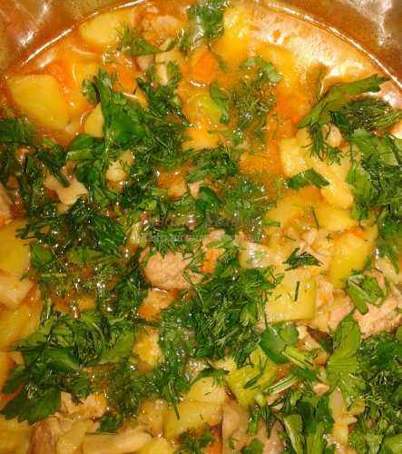 тушеное мясо с овощами